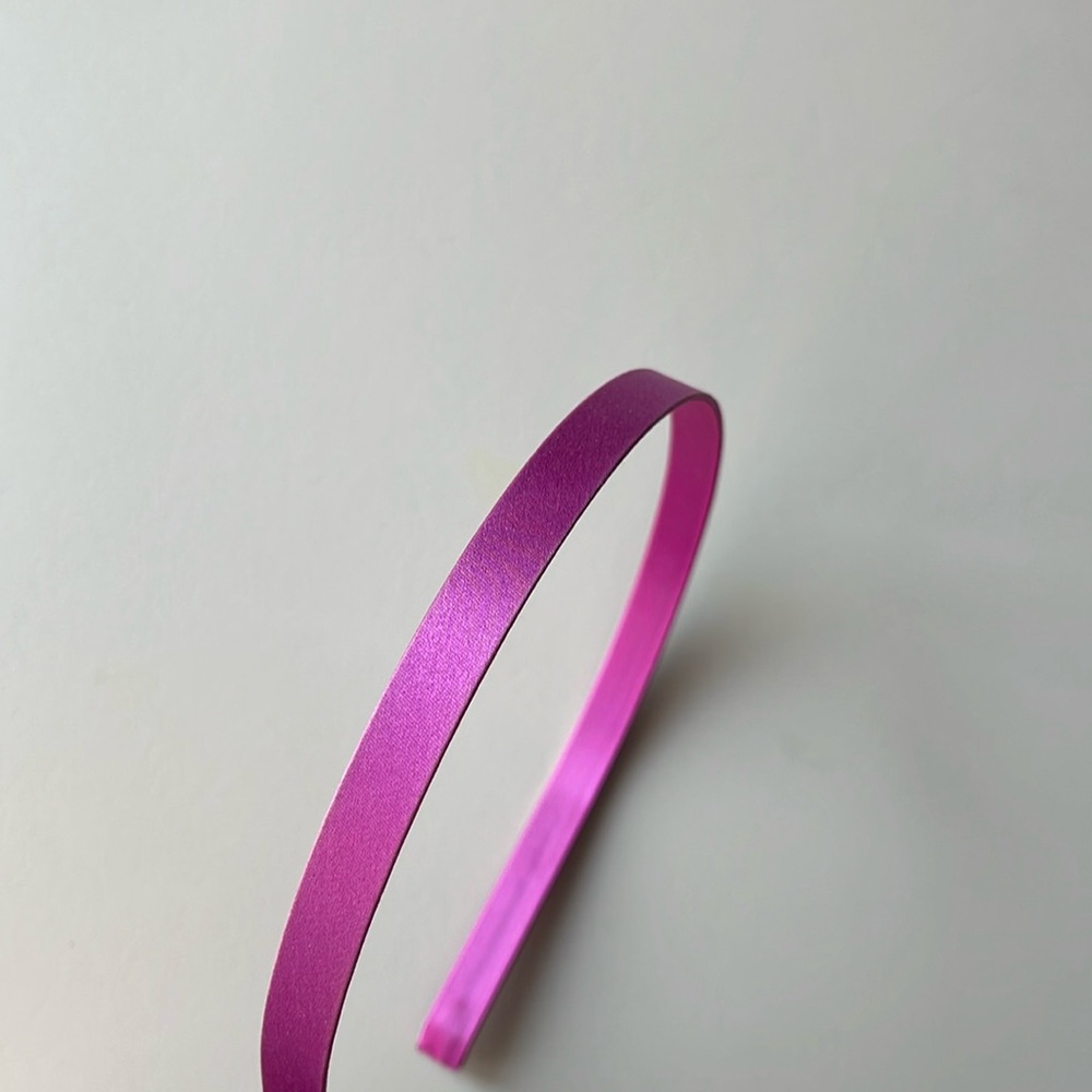 J. Crew Purple Satin Skinny Headband - Picture 2 of 6